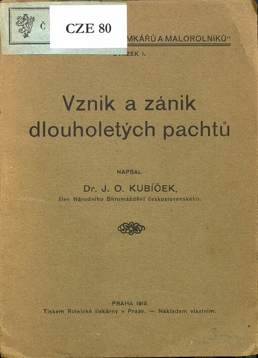 Vznik a zánik dlouholetých pachtů