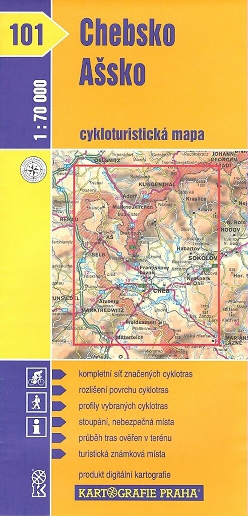 Chebsko, Ašsko cykloturistická mapa