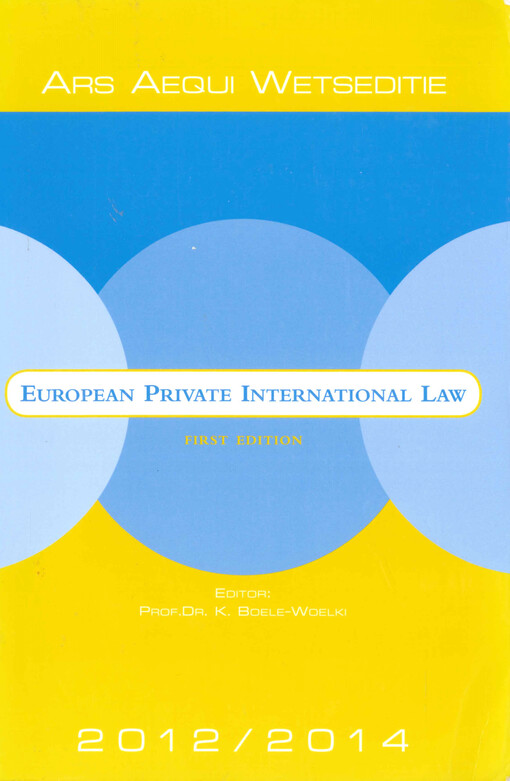 European private international law : 2012/2014