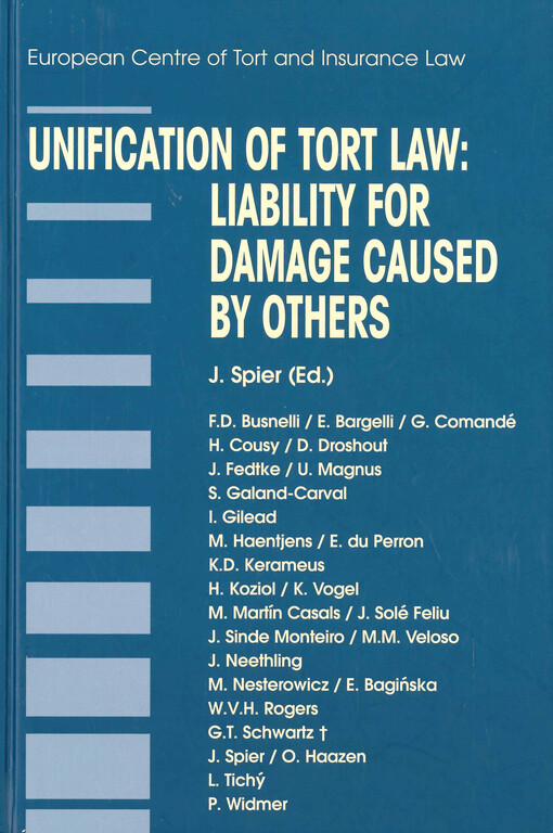 Unification of tort law: liability for damage caused by others