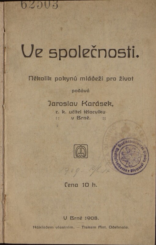 Ve společnosti: několik pokynů mládeži pro život