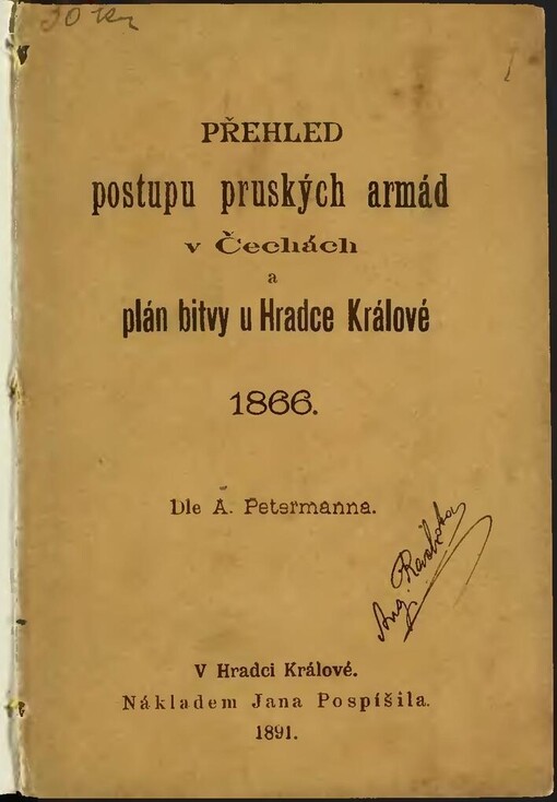 Přehled postupu pruských armád v Čechách a plán
                bitvy u Hradce Králové 1866