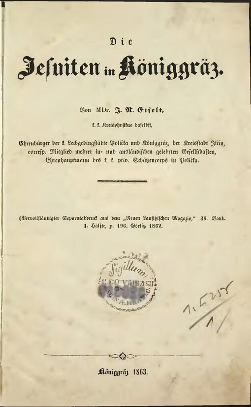 Die Jesuiten in Königgräz