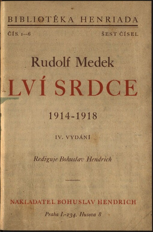 Lví srdce :1914-1918