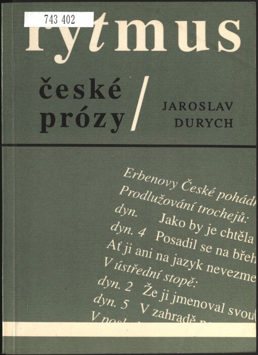 Rytmus české prózy
