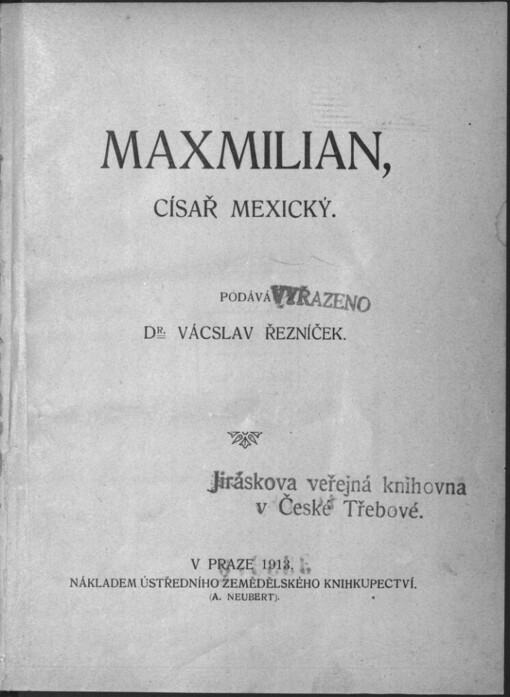 Maxmilian, císař mexický