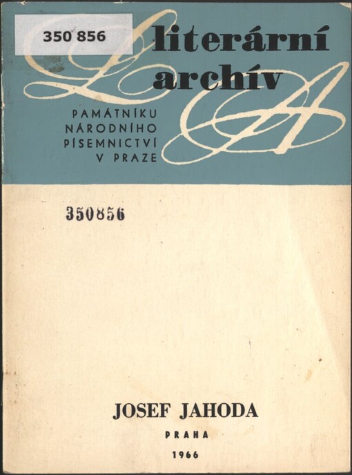 Josef Jahoda: (1872-1946)