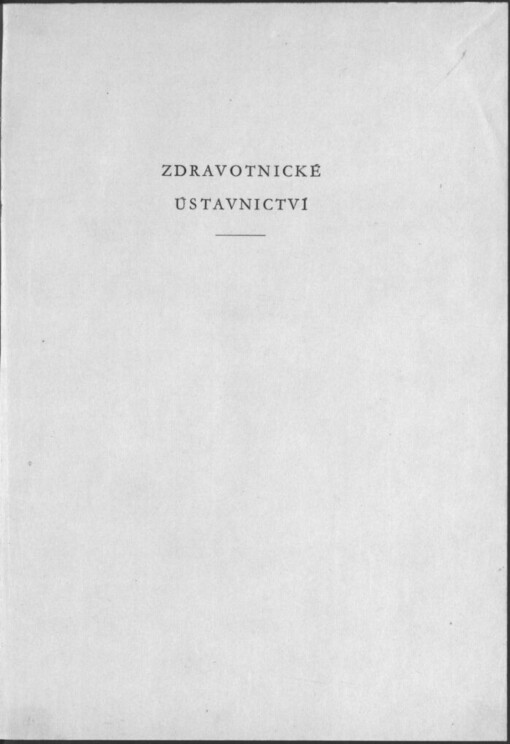 Zdravotnické ústavnictví