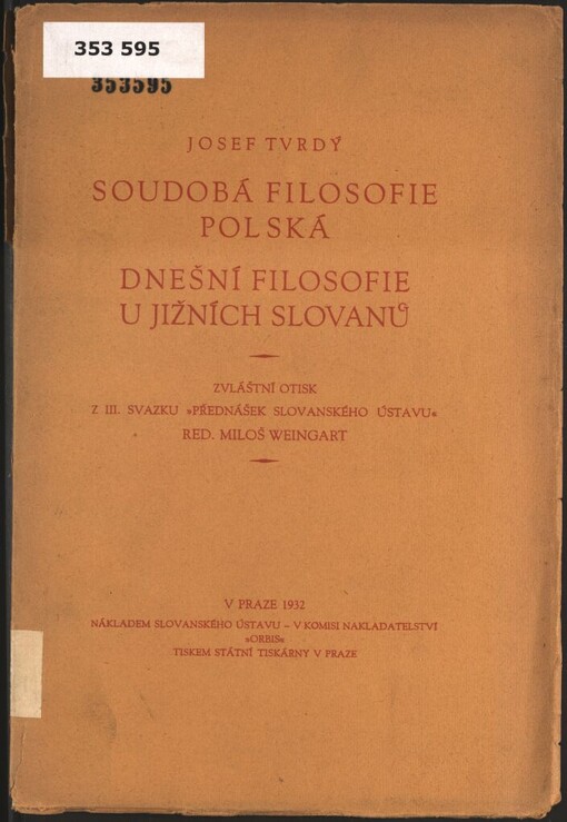 Soudobá filosofie polská: dnešní filosofie u jižních Slovanů