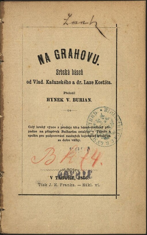 Na Grahovu: srbská báseň