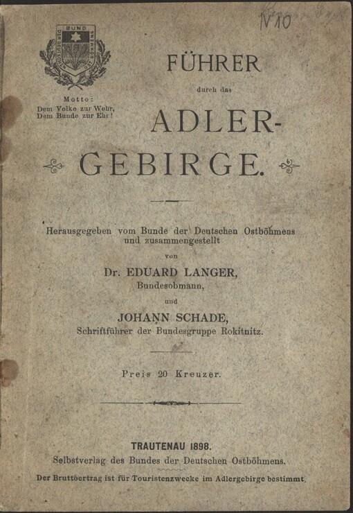 Führer durch das Adler-Gebirge