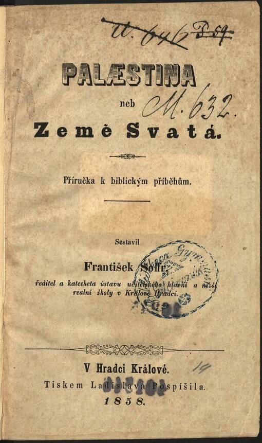 Palaestina, neb, Země Svatá: příručka k biblickým příběhům
