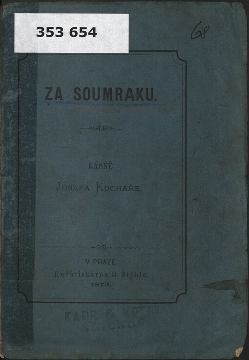 Za soumraku: básně Josefa Kuchaře