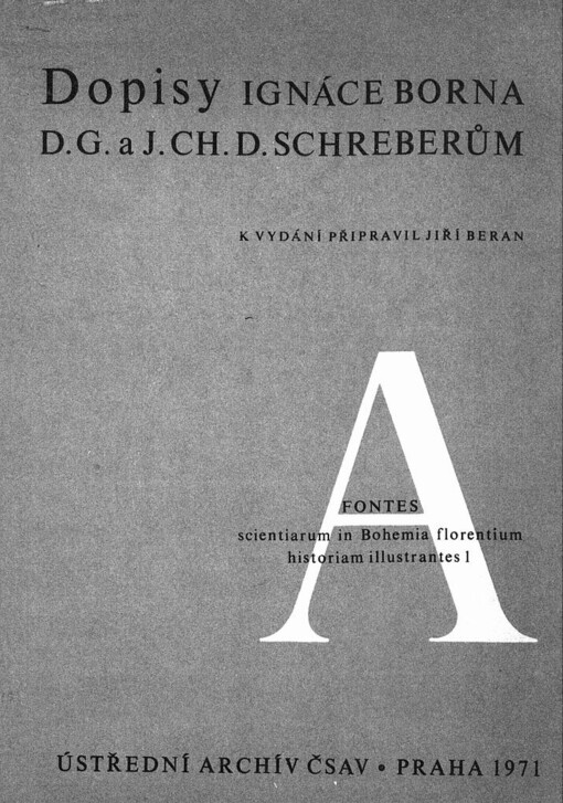 Dopisy Ignáce Borna D.G. a J.Ch.D. Schreberům