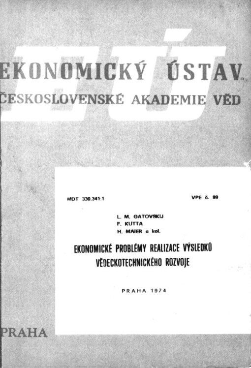 Ekonomické problémy realizace výsledků vědeckotechnického rozvoje