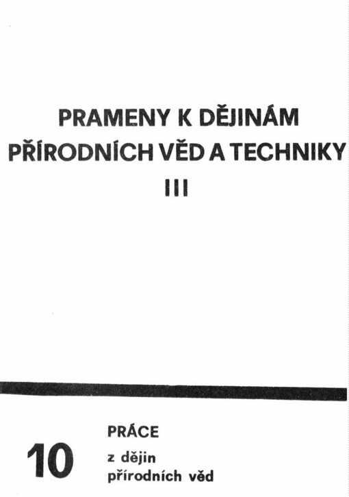 Prameny k dějinám přírodních věd a techniky