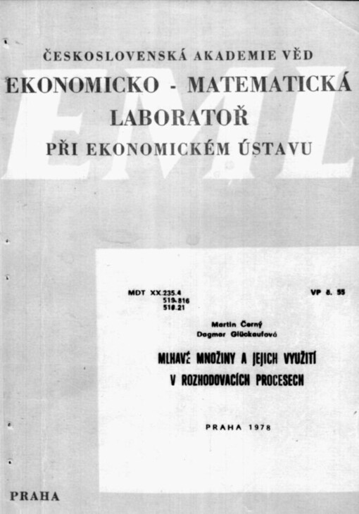 Mlhavé množiny a jejich využití v rozhodovacích procesech