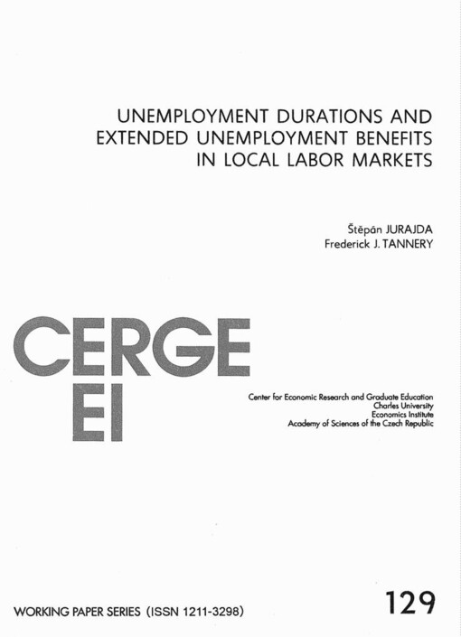Unemployment durations and extended unemployment benefits in local labor markets