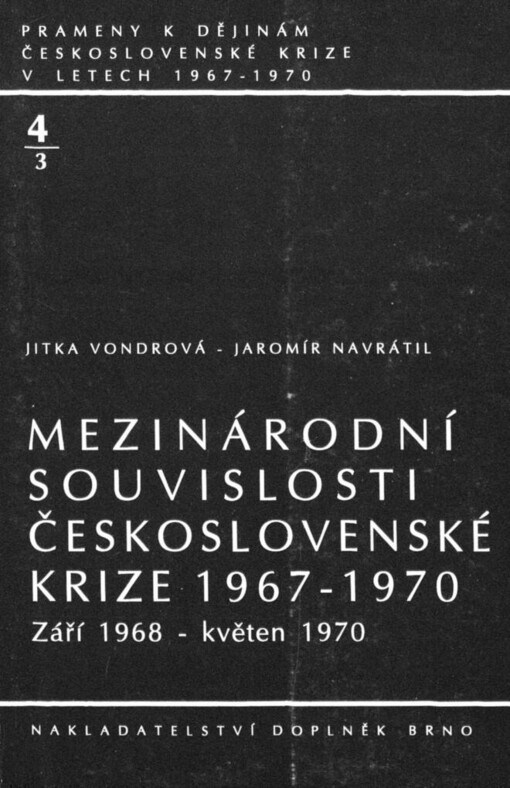 Mezinárodní souvislosti československé krize 1967-1970