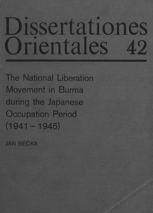 national liberation movement in Burma during the Japanese occupation period (1941-1945)