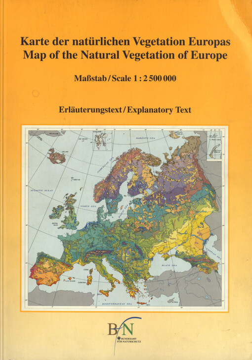 Karte der natürlichen Vegetation Europas = Map of the Natural Vegetation of Europe. Teil 1, Erläuterungstext = Explanatory text