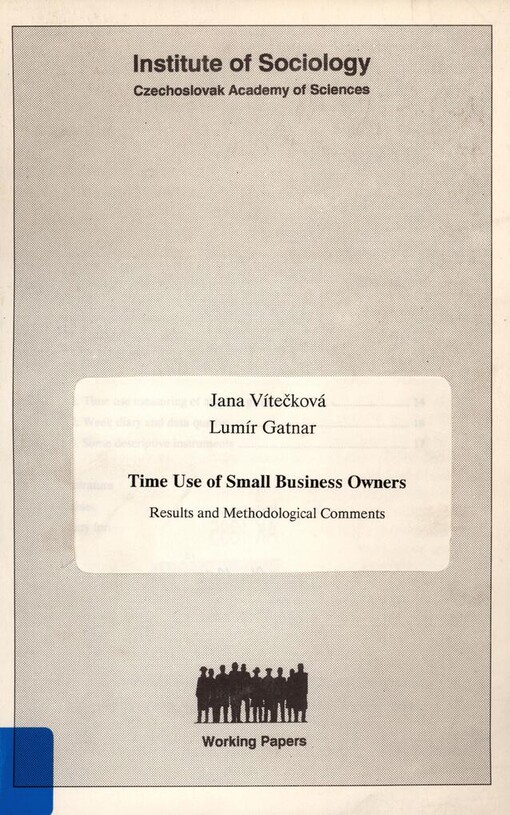 Time use of small business owners: results and methodological comments