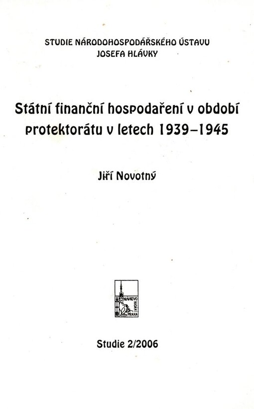 Státní finanční hospodaření v období protektorátu v letech 1939-1945