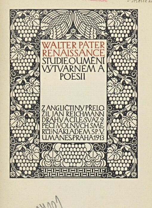 Renaissance: studie o umění výtvarném a poesii