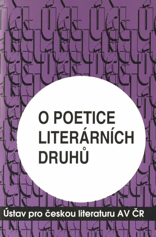 O poetice literárních druhů