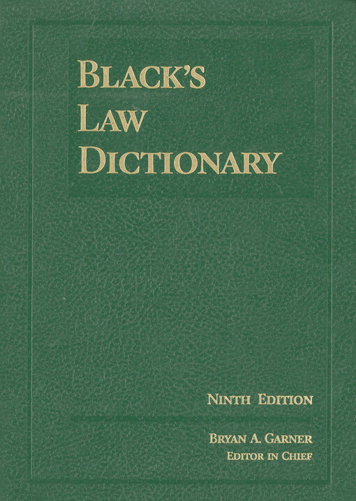 Black's law dictionary