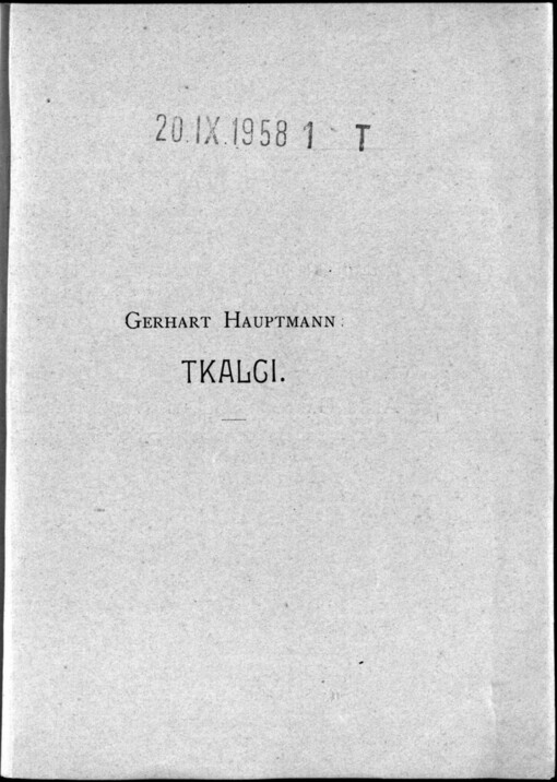 Tkalci: hra z let čtyřicátých