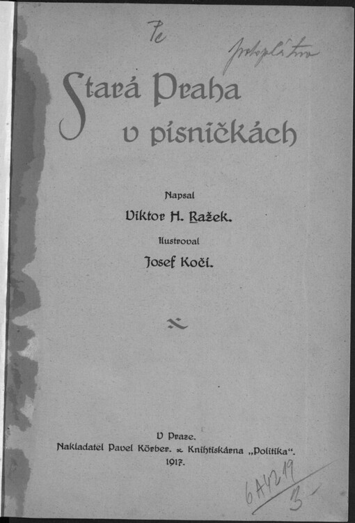 Stará Praha v písničkách