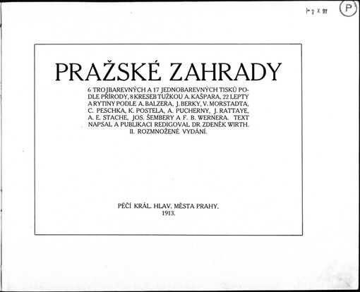 Pražské zahrady