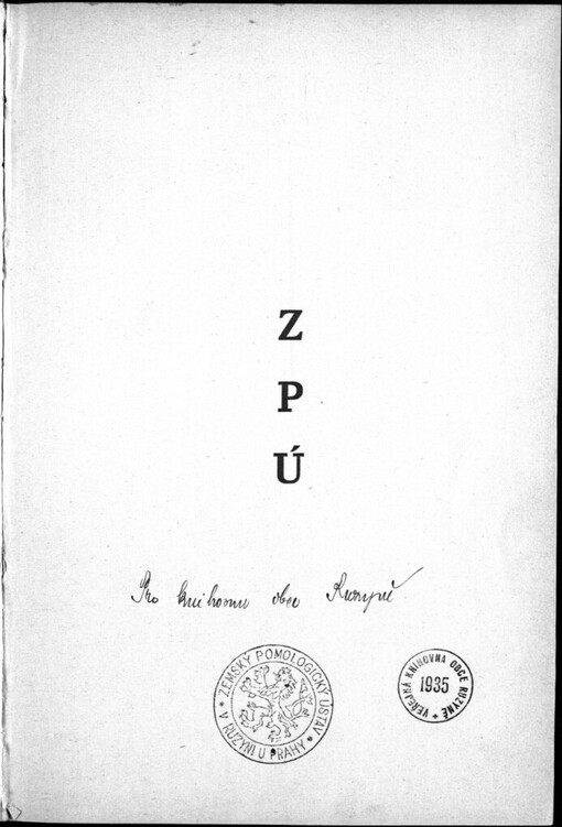 Výroční zpráva zemského pomologického ústavu v Praze-Troji: Jubilejní sjezd