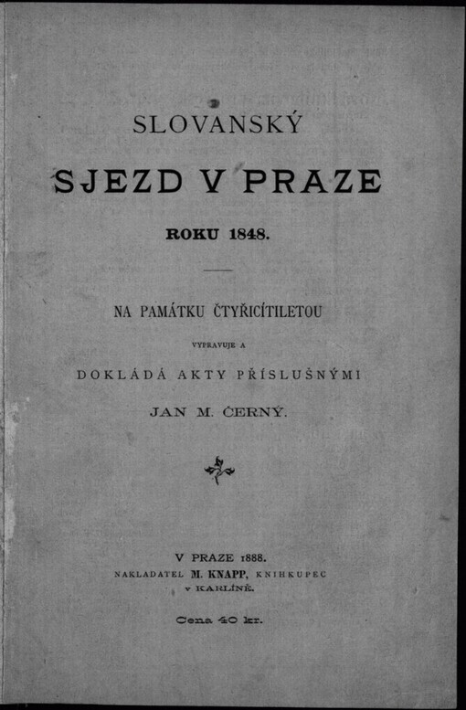 Slovanský sjezd v Praze roku 1848