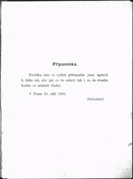 Pan učitel: povídka