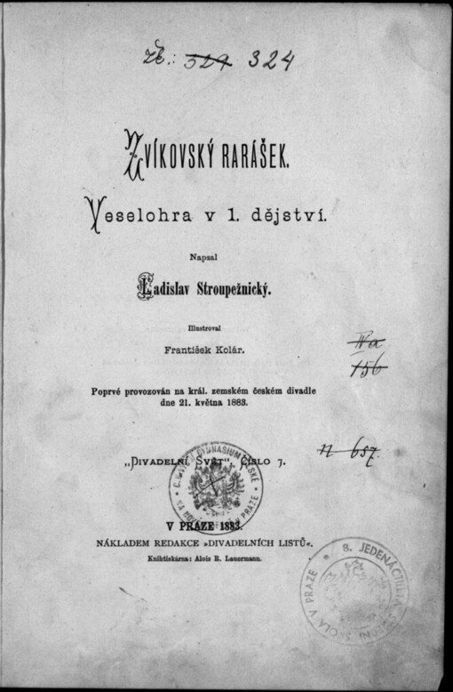 Zvíkovský rarášek :veselohra v 1. dějství