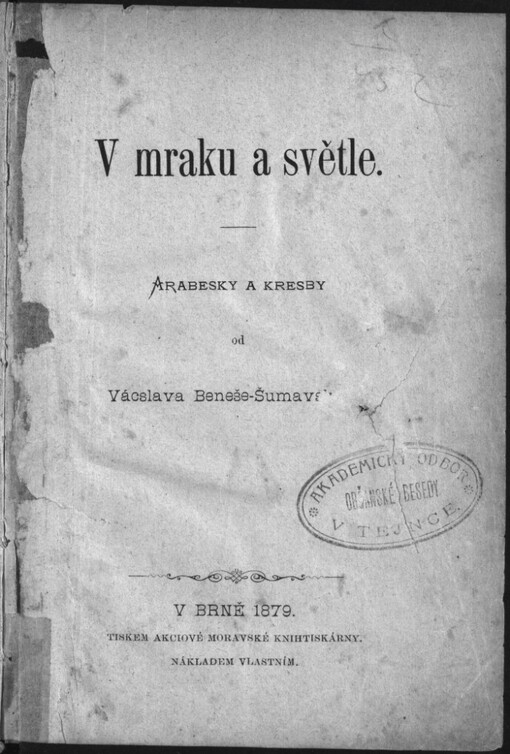 V mraku a světle: arabesky a kresby