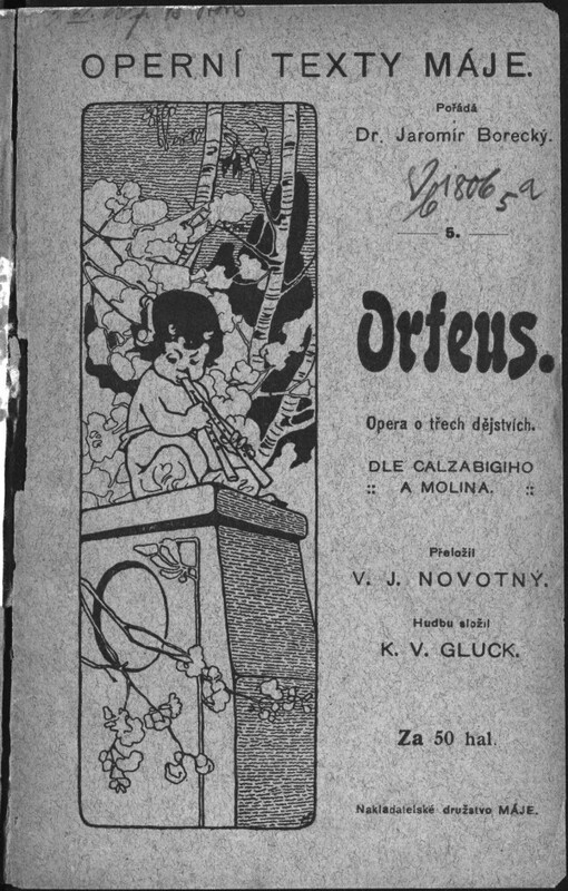 Orfeus: opera o 3 dějstvích