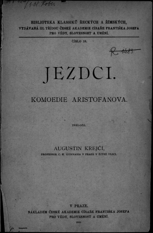 Jezdci: komoedie Aristofanova
