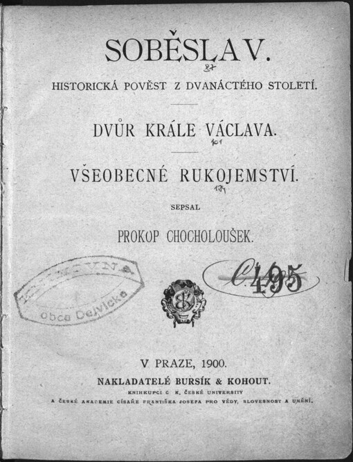 Soběslav. Dvůr krále Václava. Všeobecné rukojemství