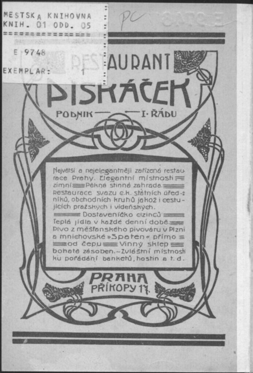 Nejnovější lidový illustrovaný průvodce Prahou a okolím: S přílohou Veselá Praha : S úplným polohopisným plánem Prahy a předměstí a s podrobnou mapkou okolí pražského