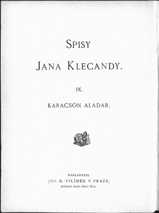 Karacson Aladar: vojenský příběh z XVIII. století