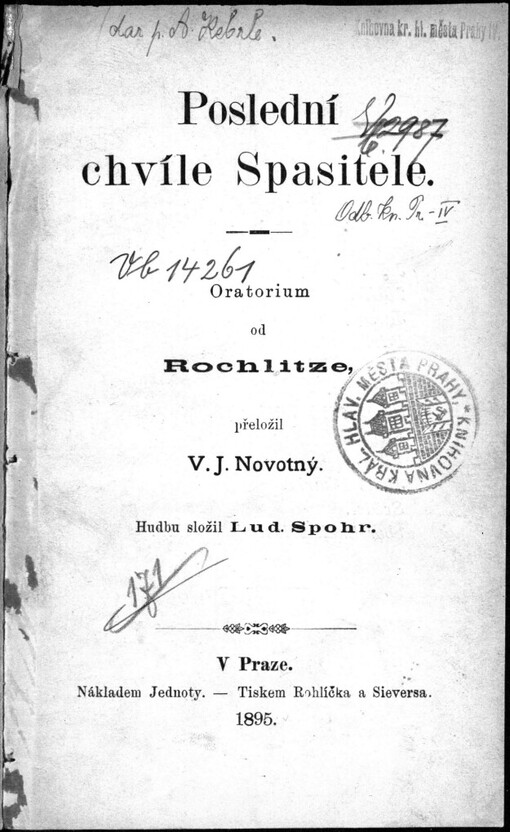Poslední chvíle Spasitele: oratorium