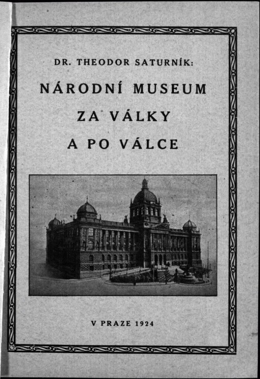 Národní museum za války a po válce