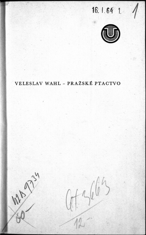 Pražské ptactvo: Ptáci velkoměsta a jeho okolí