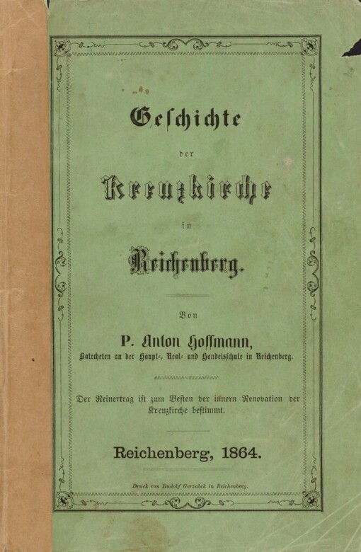 Geschichte der Kreuzkirche in Reichenberg