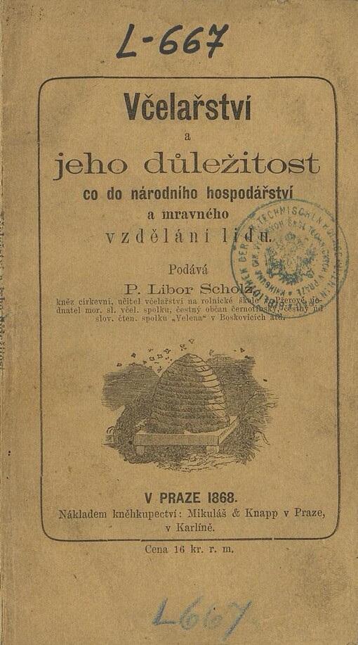 Včelařství a jeho důležitost co do národního hospodářství a mravného vzdělání lidu