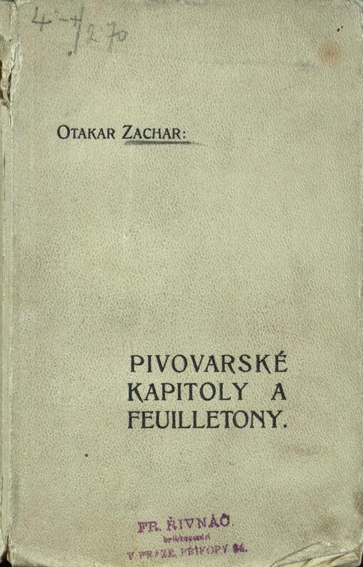 
  Pivovarské kapitoly a feuilletony
  