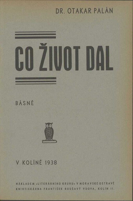 Co život dal: básně